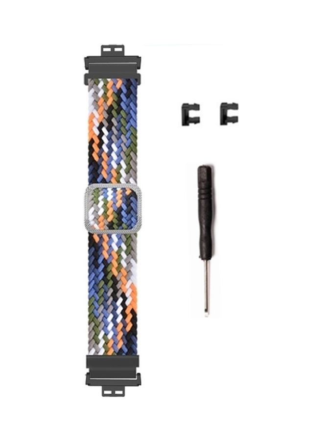 Braided Nylon Band for Huawei Watch Fit Multicolour - Image 2